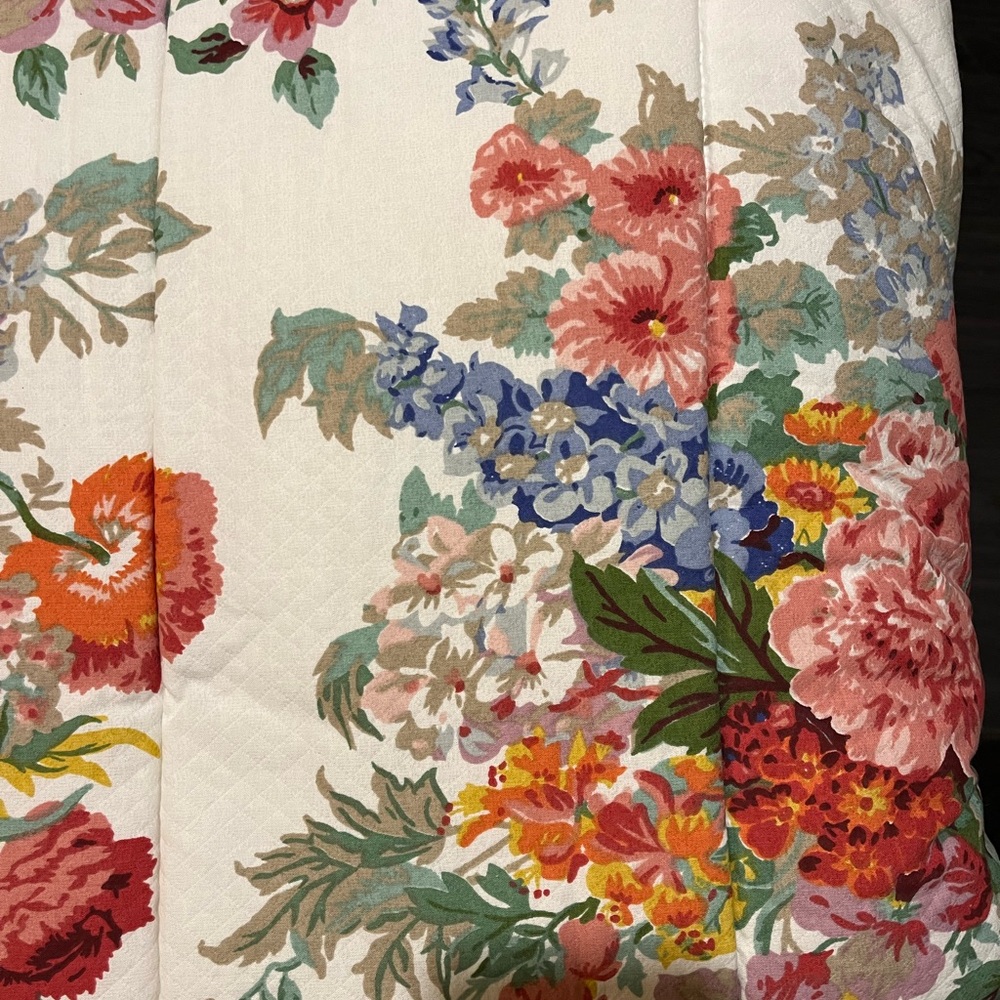 80-90’s Ralph Lauren Southampton Queen Floral Beach House Cottage Combed Cotton
